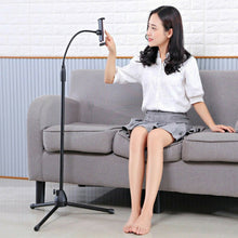 Load image into Gallery viewer, Phone &amp; Tablet Flexi Gooseneck Floor Stand with Height Adjustable from 70cm - 145cm
