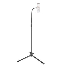 Load image into Gallery viewer, Phone &amp; Tablet Flexi Gooseneck Floor Stand with Height Adjustable from 70cm - 145cm
