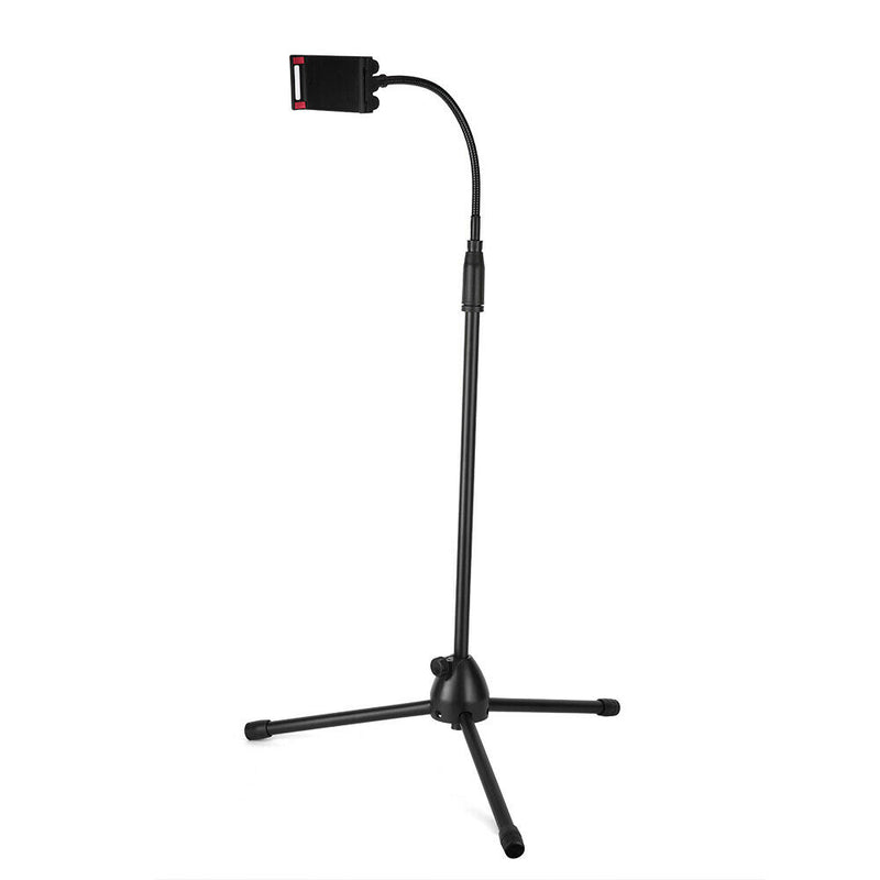 Phone & Tablet Flexi Gooseneck Floor Stand with Height Adjustable from 70cm - 145cm