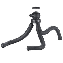 Load image into Gallery viewer, Mini Octopus Multifunctional Flexible Tripod Holder with Ball Head &amp; Phone Clamp (Length 30cm) for Phone, Go Pro, Light Camera

