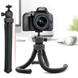 Strong Mini Octopus Flexible Tripod Holder with Ball Head & Phone Clamp (Length 30cm)