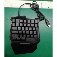 Load image into Gallery viewer, RGB PUBG One Hand Gaming Keyboard Wired With LED Backlight 35 Keys One-Handed Keyboard
