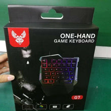 Load image into Gallery viewer, RGB PUBG One Hand Gaming Keyboard Wired With LED Backlight 35 Keys One-Handed Keyboard
