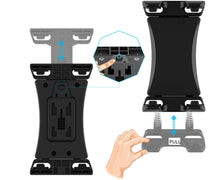 Load image into Gallery viewer, Bikes, Bicycles &amp; Excercise Treademills Phone &amp; Tablet Holder 360° Rotatable Cradle Spin Stick Support upto Size 13 Inch
