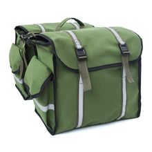 Load image into Gallery viewer, Waterproof Bike Pannier Bicycle Luggage Carrier Tail Seat Bag Canvas Sports Riding (37x20x32)
