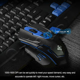 Wireless 2.4Ghz Gaming Keyboard & Mouse Desktop Set for Computer/MAC/Smart TV