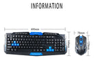 Wireless 2.4Ghz Gaming Keyboard & Mouse Desktop Set for Computer/MAC/Smart TV