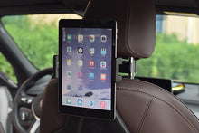 Load image into Gallery viewer, Car Headrest Holder Phone &amp; Tablet Mount 360° Detachable Head Rest for Phone &amp; Tablet up to Size 13&quot;
