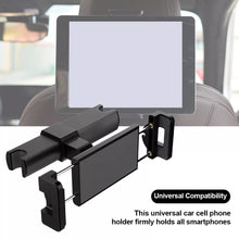 Load image into Gallery viewer, Car Headrest Holder Phone &amp; Tablet Mount 360° Detachable Head Rest for Phone &amp; Tablet up to Size 13&quot;
