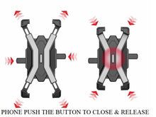 Load image into Gallery viewer, Bikes, Bicycles &amp; Excercise Treademills Phone Holder 360° Rotatable Metal Crowfoot Clamp
