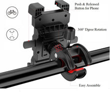 Load image into Gallery viewer, Bikes, Bicycles &amp; Excercise Treademills Phone Holder 360° Rotatable Metal Crowfoot Clamp
