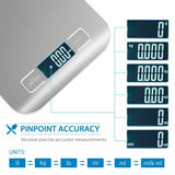 Digital Electronic Scale for Kitchen Household Food Cooking Multipurpose Weighing Scales - 1G/10KG