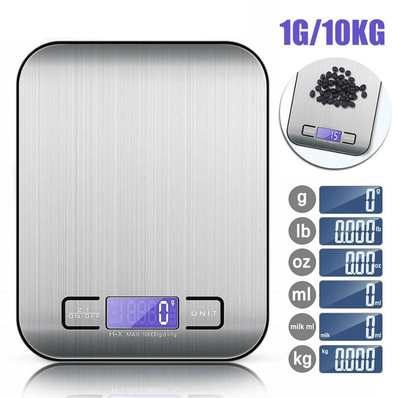 Digital Electronic Scale for Kitchen Household Food Cooking Multipurpose Weighing Scales - 1G/10KG