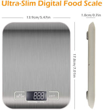 Load image into Gallery viewer, Digital Electronic Scale for Kitchen Household Food Cooking Multipurpose Weighing Scales - 1G/10KG
