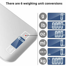 Load image into Gallery viewer, Digital Electronic Scale for Kitchen Household Food Cooking Multipurpose Weighing Scales - 1G/10KG
