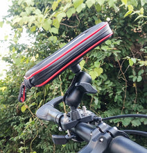 Load image into Gallery viewer, Bikes &amp; Bicycles Phone Holder 360° Strong Metal Phone Mount Flexible Angle Rail Anti Theft Holder with Water Proof Case
