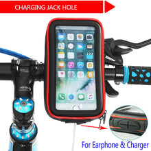 Load image into Gallery viewer, Bikes &amp; Bicycles Phone Holder 360° Strong Metal Phone Mount Flexible Angle Rail Anti Theft Holder with Water Proof Case
