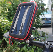 Load image into Gallery viewer, Bikes &amp; Bicycles Phone Holder 360° Strong Metal Phone Mount Flexible Angle Rail Anti Theft Holder with Water Proof Case
