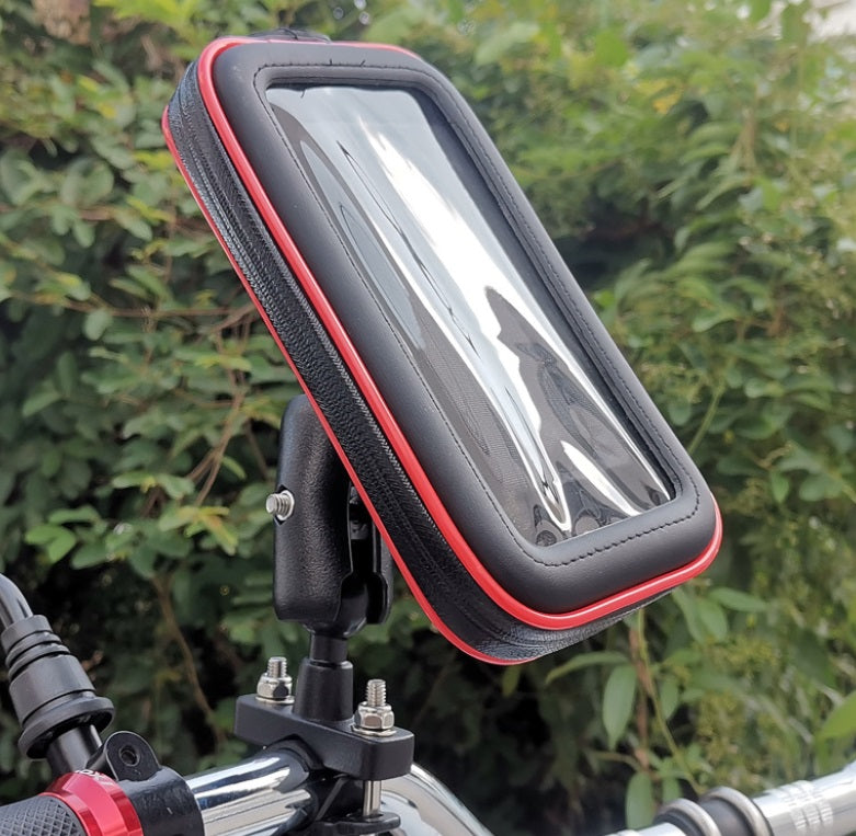 Bikes & Bicycles Phone Holder 360° Strong Metal Phone Mount Rail Anti Theft Holder with Water Proof Case