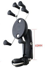 Motorcycle Road Bicycle 360° Rotatable Universal Phone Mount with Spider Grips up to 9.8cm Wide