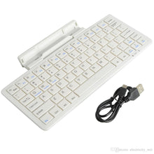 Load image into Gallery viewer, Wireless Bluetooth Keyboard with Stand for iPhone/Tablet/Laptop, Support iOS/Android/Window
