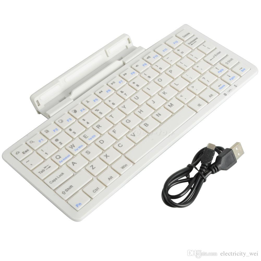 Wireless Bluetooth Keyboard with Stand for iPhone/Tablet/Laptop, Support iOS/Android/Window
