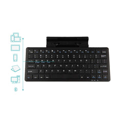 Load image into Gallery viewer, Universal Bluetooth Wireless Keyboard with Stand Built In Rechargeable Battery for Phone &amp; Tablet
