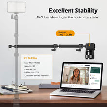 Load image into Gallery viewer, Flexible Arm Auxiliary Holding Arm, Detachable 2-Section Magic Arm for Camera Desk Mount, Lights
