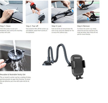 Load image into Gallery viewer, Extra Long 38cm Flexible Gooseneck 360° Dashboard Windshield Mount Car Phone Holder Extended Arm to 11cm Width
