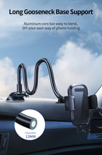 Load image into Gallery viewer, Extra Long 38cm Flexible Gooseneck 360° Dashboard Windshield Mount Car Phone Holder Extended Arm to 11cm Width
