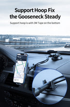 Load image into Gallery viewer, Extra Long 38cm Flexible Gooseneck 360° Dashboard Windshield Mount Car Phone Holder Extended Arm to 11cm Width
