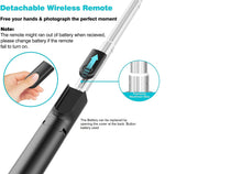 Load image into Gallery viewer, Bluetooth 360° Adjustable Selfie Stick Monopod with Tripod 2in1 (18.6cm-70cm/155g) Phone Size up to 6.2&quot;

