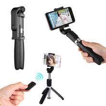 Load image into Gallery viewer, Bluetooth 360° Adjustable Selfie Stick Monopod with Tripod 2in1 (18.6cm-70cm/155g) Phone Size up to 6.2&quot;
