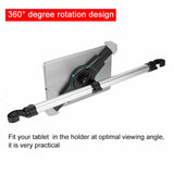 Universal Adjustable Alloy 360° Car Back Seat Phone Holder & Tablet Holder 2 in 1 up to Size 14.0"