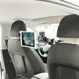 Universal Adjustable Alloy 360° Car Back Seat Phone Holder & Tablet Holder 2 in 1 up to Size 14.0"