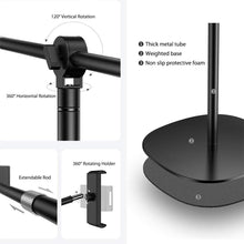 Load image into Gallery viewer, Angle Height Adjustable for Standing Sitting Lying Down Use - Support Phone/Tablet up to Size 12.9&quot;
