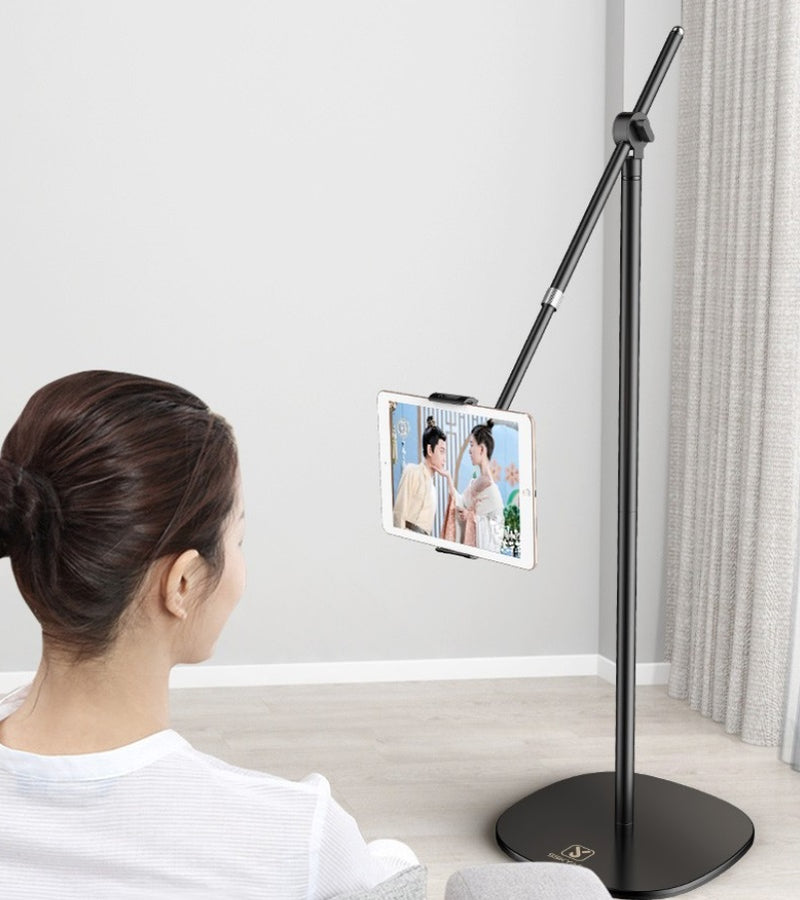 Angle Height Adjustable for Standing Sitting Lying Down Use - Support Phone/Tablet up to Size 12.9"