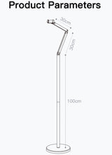 Load image into Gallery viewer, Universal 360° Cantilever Flexi Arm Floor Stand Steady Base (26cm, Weight 2.6Kg) for Phone up to 6.5&quot; Inches
