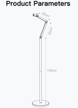 Universal 360° Cantilever Flexi Arm Floor Stand Steady Base (26cm, Weight 2.6Kg) for Phone up to 6.5" Inches