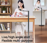 Universal 360° Cantilever Flexi Arm Floor Stand Steady Base (26cm, Weight 2.6Kg) for Phone up to 6.5" Inches