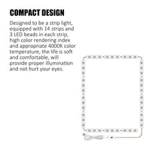 Load image into Gallery viewer, 10 Strings 30 Beads Vanity Mirror Lights, Hollywood Style, Ultra Bright White, Dimmable Touch Control
