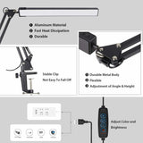 USB Powered LED Desk Lamp 3 Color Modes (Warm, Warm White White Light) 10 Dimmable Brightness with Lazy Spring Arm