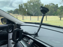 Load image into Gallery viewer, Car Windshield Extra Long Goose Neck Suction Base (30.5cm) 360° Rotation Phone Holder Support up to Size 7 Inch
