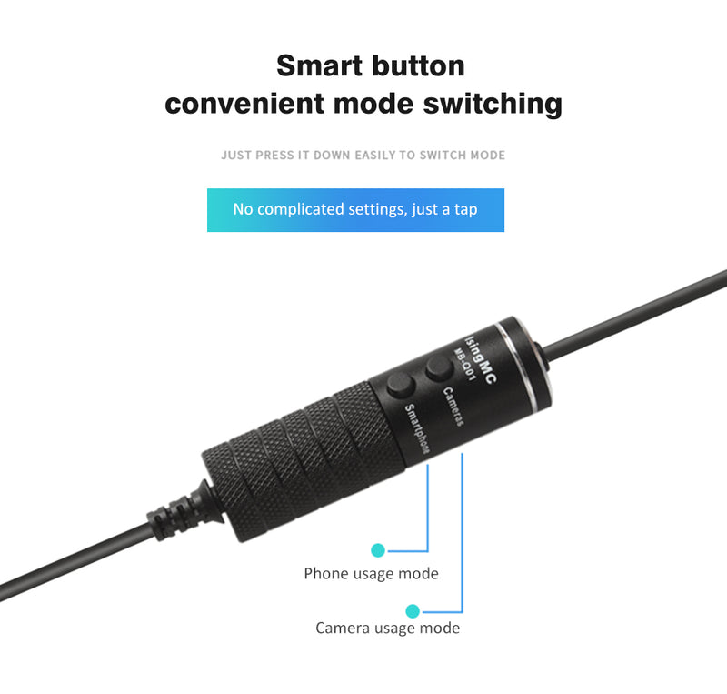 Omnidirectional Metal Microphone 3.5mm Jack Lavalier Tie Clip For Computer Laptop Mobile Phone