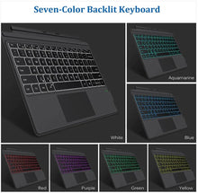 Load image into Gallery viewer, Surface Pro 8/Surface Pro X Backlit Bluetooth Keyboard (7-Color) with Touchpad with Rechargeable Battery
