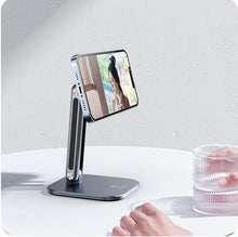 Load image into Gallery viewer, Premium Aluminium Foldable Adjustable Magsafe Magnetic Phone Stand for iPhone 12/13/14
