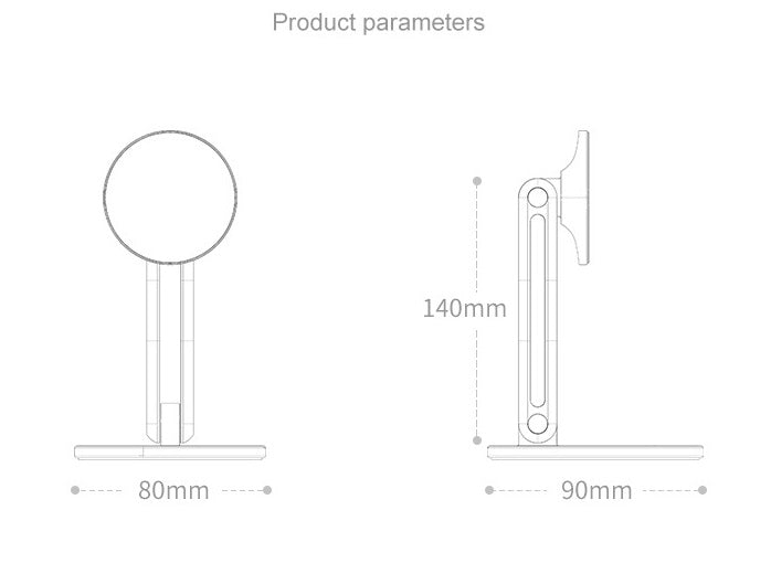 Premium Aluminium Foldable Adjustable Magsafe Magnetic Phone Stand for iPhone 12/13/14