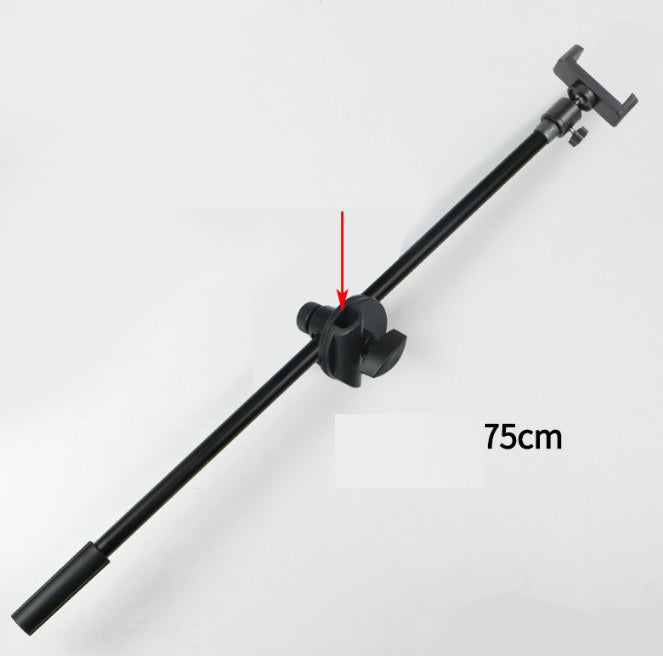 2 in 1 Multipurpose Foldable Tripod (2.1M) & Long Arm Holder for Video/Photo for Phone 4.7"- 6.5"