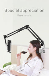 Universal Lazy Tablet Phone Mount Folding Long Arm for Bed Tablet