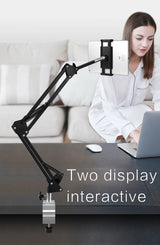 Universal Lazy Tablet Phone Mount Folding Long Arm for Bed Tablet